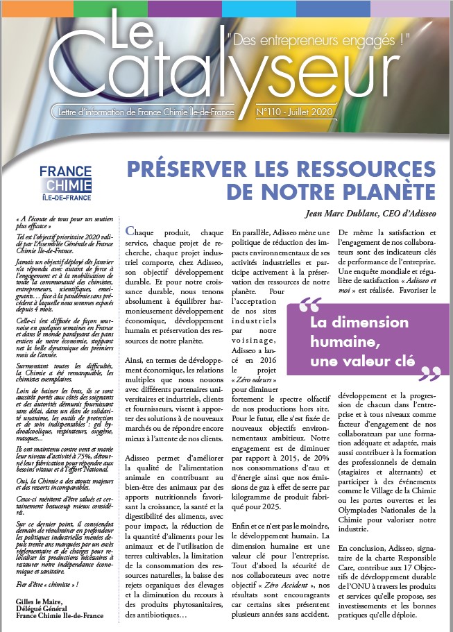 Numéro 110 - Juillet 2020