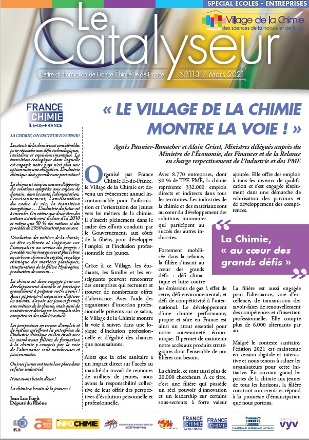 Numéro 113 - Mars 2021 - Spécial Village de la Chimie